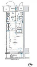 エル・グランジュテ新宿 6階 間取り図