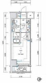 エル・グランジュテ新宿 6階 間取り図