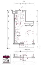 スカイコートグランメゾン御殿山 202 間取り図