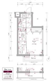 スカイコートグランメゾン御殿山 302 間取り図