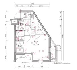 スカイコートグランメゾン御殿山 107 間取り図