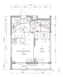 スカイコートグランメゾン御殿山 402 間取り図