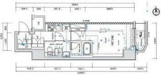 エル・グランジュテ新宿 6階 間取り図