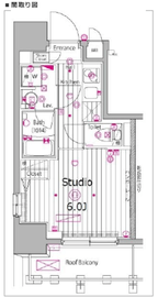 ガーラ・プレシャス渋谷六本木通り 14階 間取り図