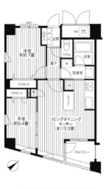 コスモリード新宿余丁町 207 間取り図