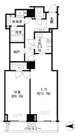 ヴィラロイヤル東中野 617 間取り図