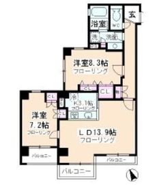 サンクサヴール青山 201 間取り図