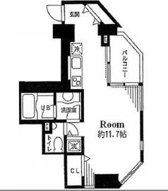 フレッグ自由が丘 302 間取り図