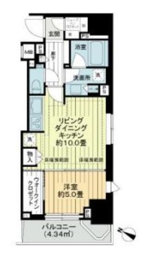 シティハウス目黒ザ・ツイン 4階 間取り図