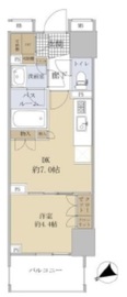 オープンレジデンシア池尻大橋 4階 間取り図