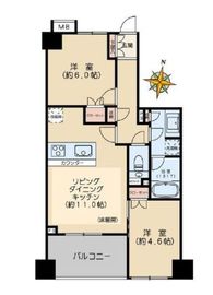 ブランズ文京東大前 2階 間取り図