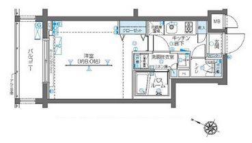 ZOOM北新宿 4階 間取り図