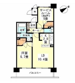 アーマックス大井町 1002 間取り図