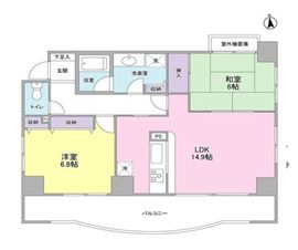グランドゥール広尾 7階 間取り図
