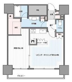 カテリーナ三田タワースイート イーストアーク 4階 間取り図