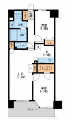 レジディア南千住 704 間取り図