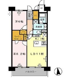 ロイヤルパークス西新井 1120 間取り図