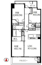 プレイス白金ブライトレジデンス 19階 間取り図