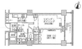 ジェイタワー西大井 22階 間取り図