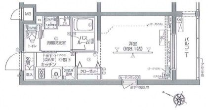 ZOOM北新宿 3階 間取り図