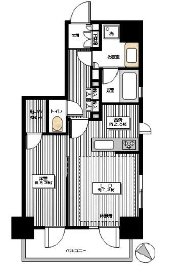 オープンレジデンシア四谷坂町 6階 間取り図
