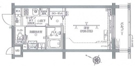 ZOOM北新宿 2階 間取り図