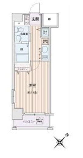 HF門前仲町レジデンス 804 間取り図