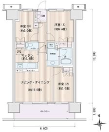 エスティメゾン豊洲レジデンス B913 間取り図