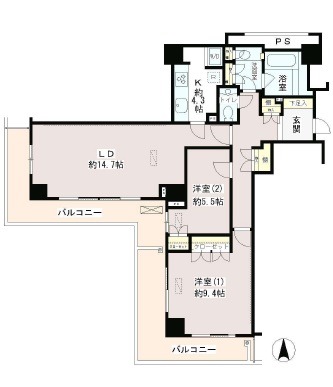 THE CONOE代官山 1014 間取り図