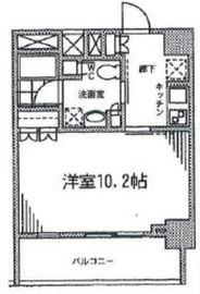 カスタリア門前仲町2 805 間取り図