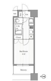 フィットエル森下 1005 間取り図
