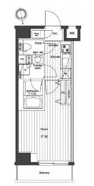 プレミアムキューブG北新宿 5階 間取り図