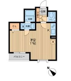 プロスペクト初台 104 間取り図