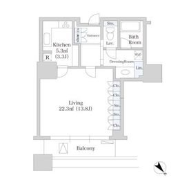 東京ツインパークス レフトウィング 3階 間取り図