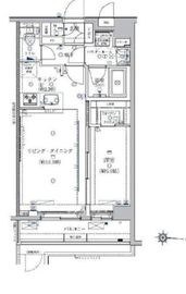 クレイシア菊川 1階 間取り図