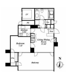 M・TOWER 603 間取り図