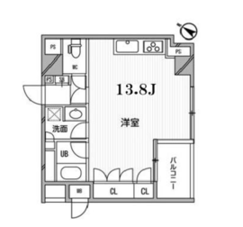 フロンティアテラス目黒 2F1 間取り図