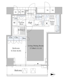 シティタワー四谷 6階 間取り図