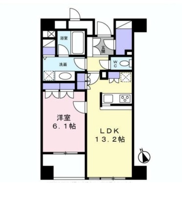 グランカーサ銀座イースト 802 間取り図