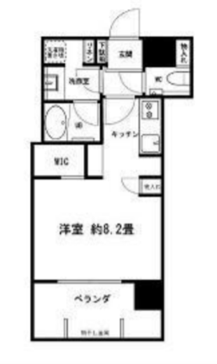 ミッドタワーグランド 9階 間取り図