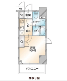 コンシェリア麻布十番 4階 間取り図