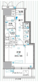 ミテッツァ北品川 7階 間取り図