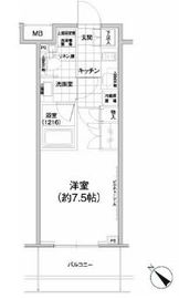 パークハビオ武蔵小山 402 間取り図