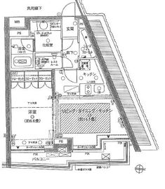 ピアース西麻布 5階 間取り図