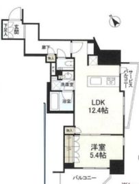 ルジェンテ恵比寿 6階 間取り図