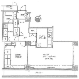 プラティーヌ田町 202 間取り図