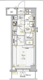 プレミアムキューブ大崎Deux 404 間取り図