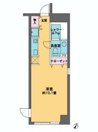 カスタリア水天宮 407 間取り図