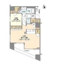 クオリア恵比寿パークフロント 4階 間取り図