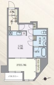 グランパセオ本郷三丁目 201 間取り図